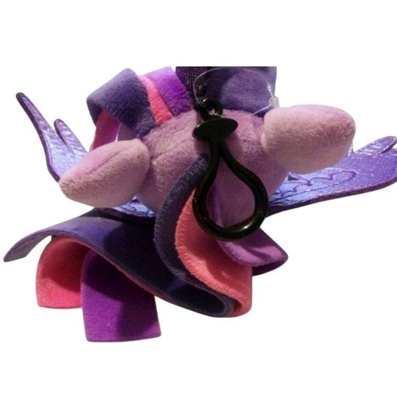 My Little Pony Twilight Sparkle Plush 7" Backpack Purse Clip On Wings Horn NEW - Picture 5 of 10